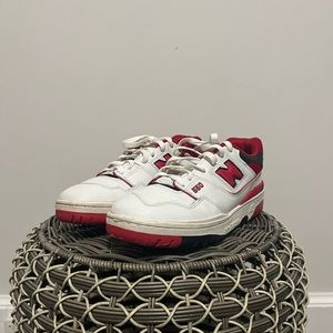 New Balance 550/White Red/Sz 9